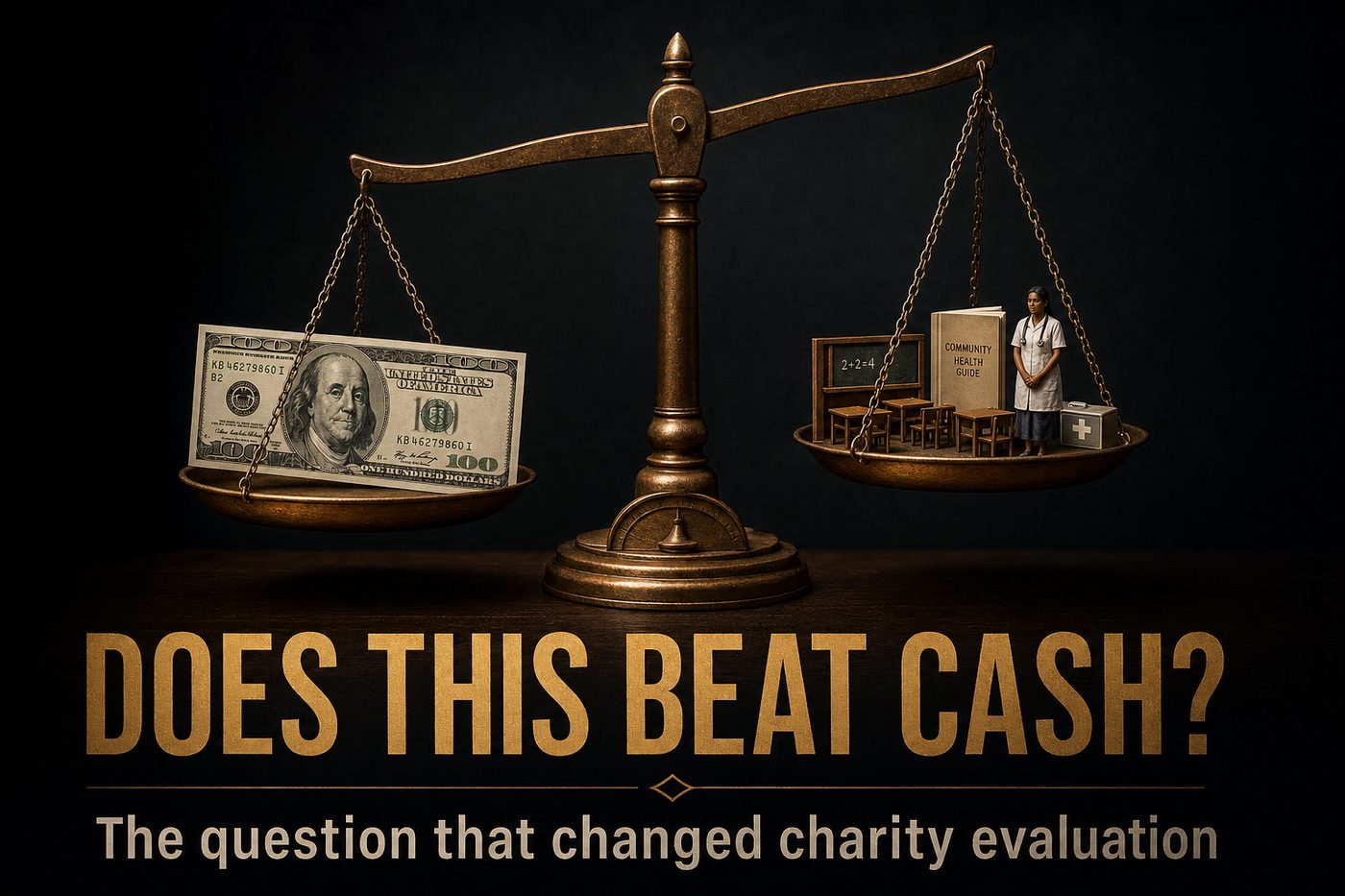 Does this beat cash? The question that changed charity evaluation