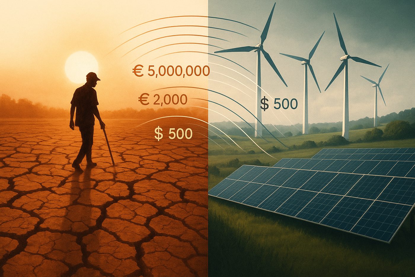 Where climate harm happens vs where climate money flows